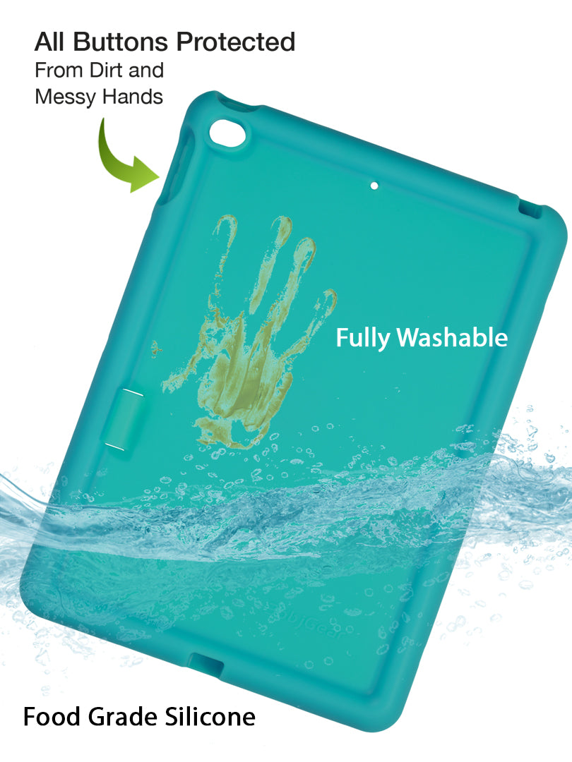BobjGear Bobj Rugged Case for iPad 2018 6th Generation 9.7 inch - BobjBounces Kid Friendly  (Terrific Turquoise)
