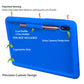 Bobj Rugged Tablet Case for Samsung Galaxy Tab S7 11 inch (2020) SM-T870 and Tab S8 (2022) SM-X700 (Batfish Blue)