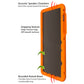 Bobj Rugged Tablet Case for Samsung Galaxy Tab S7 11 inch (2020) SM-T870 and Tab S8 (2022) SM-X700 (Outrageous Orange)