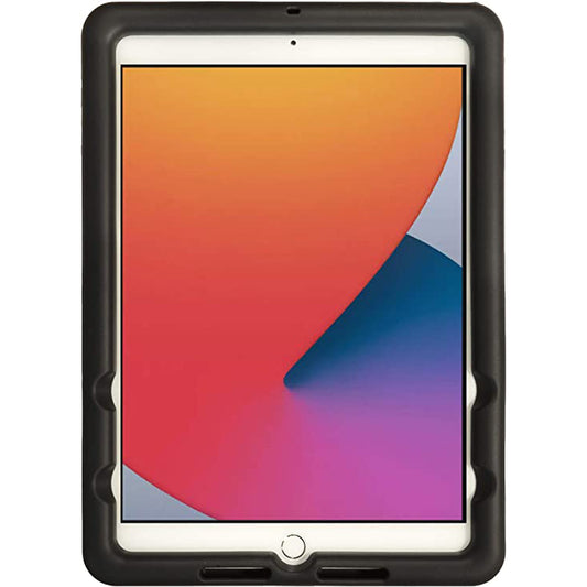 Bobj Rugged Tablet Case for iPad 10.2 inch - 9th Gen (2021), 8th Gen (2020), 7th Gen (2019) Kid Friendly (Bold Black)