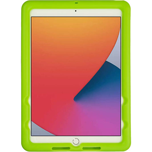 Bobj Rugged Tablet Case for iPad 10.2 inch - 9th Gen (2021), 8th Gen (2020), 7th Gen (2019) Kid Friendly (Gotcha Green)