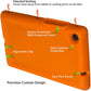 Bobj Rugged Case for Lenovo Tab M8 HD TB-8505FS/X  and 3rd Gen TB-8506FS/X (Outrageous Orange)
