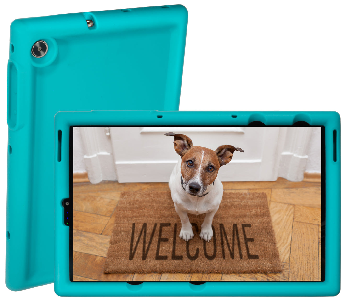 Bobj Rugged Tablet Case for Lenovo Tab M10 FHD Plus Gen 2 (10.3 in) MODELS TB-X606F TB-X606FA TB-X606X - Terrific Turquoise