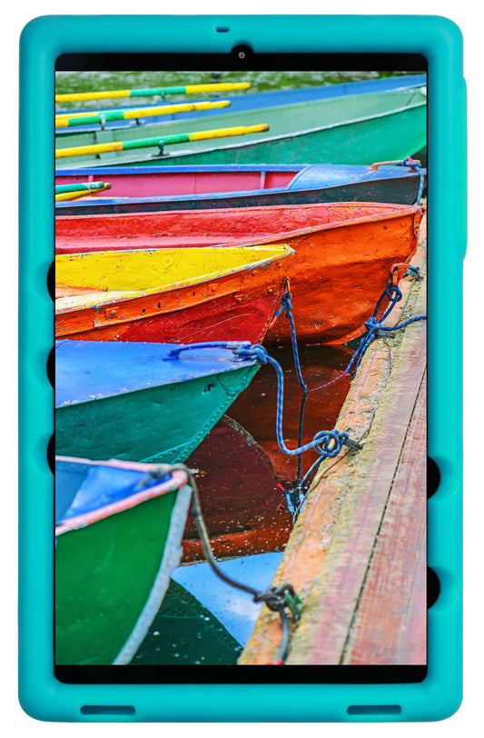 Bobj Rugged Tablet Case for Samsung Galaxy Tab A 10.1 (2019) SM-T510 SM-T515 SM-T517 - Terrific Turquoise
