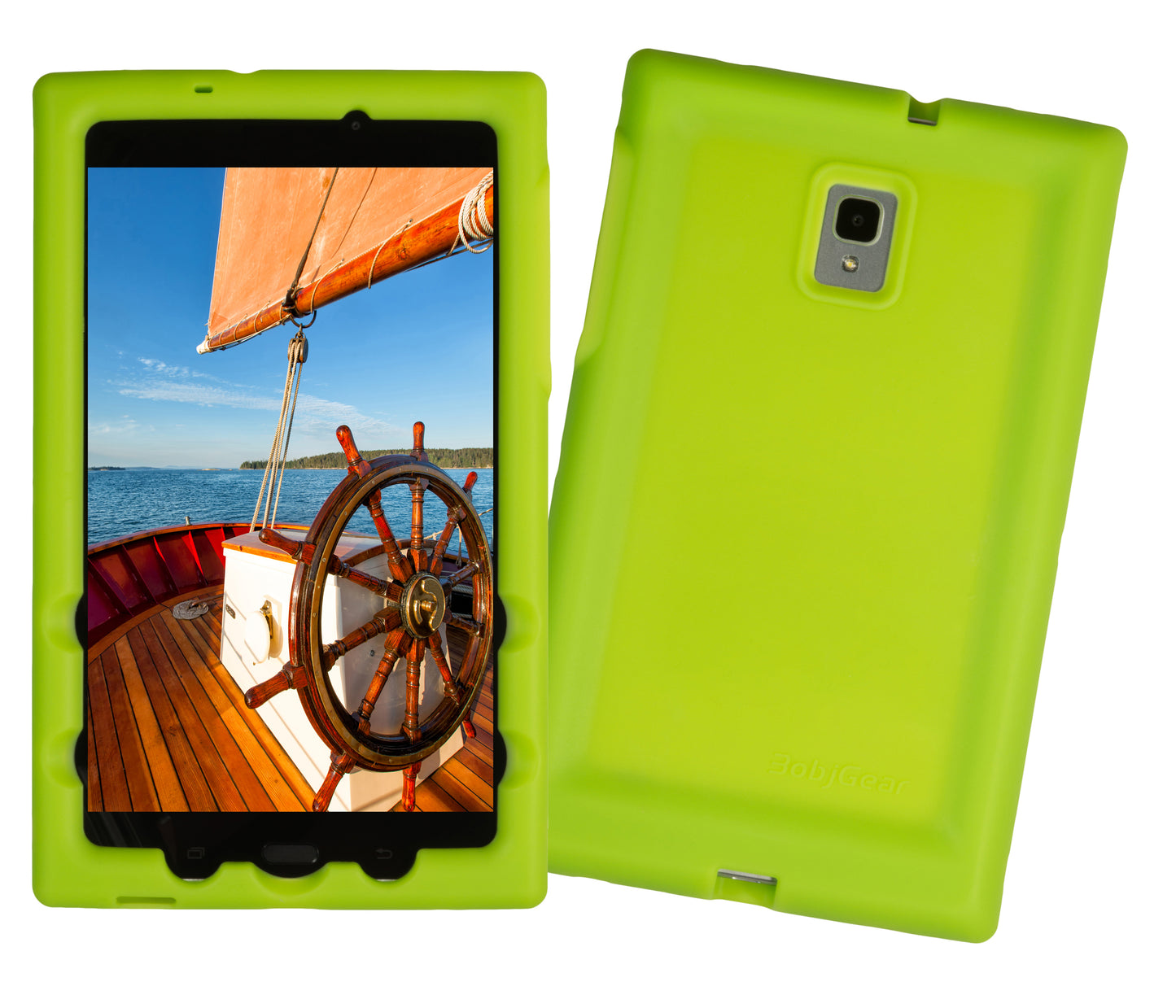 Bobj Rugged Tablet Case for Samsung Galaxy Tab A 8.0 (2017)  Model SM-T380 - Gotcha Green