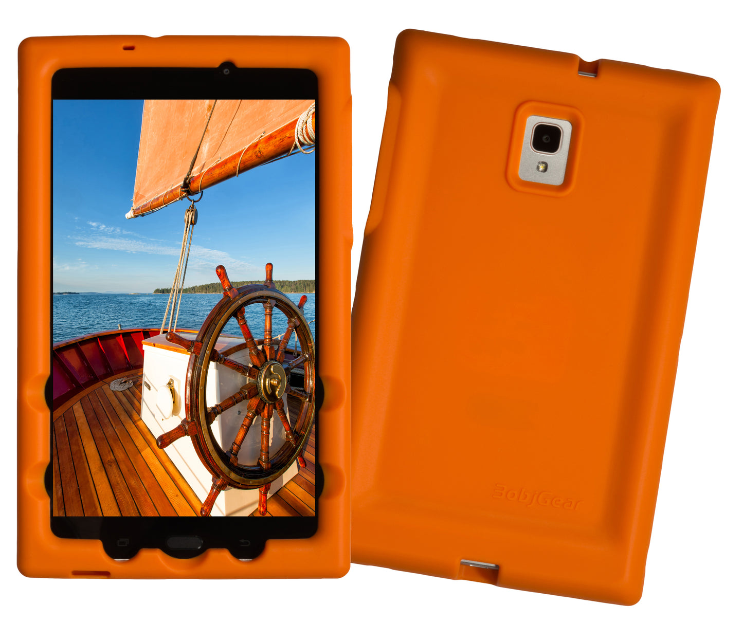 Bobj Rugged Tablet Case for Samsung Galaxy Tab A 8.0 (2017)  Model SM-T380 - Outrageous Orange
