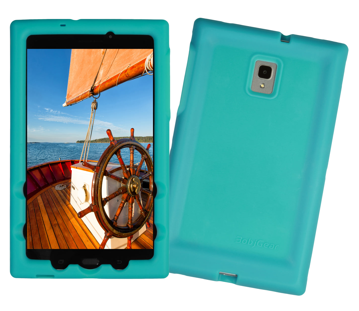 Bobj Rugged Tablet Case for Samsung Galaxy Tab A 8.0 (2017)  Model SM-T380 - Terrific Turquoise