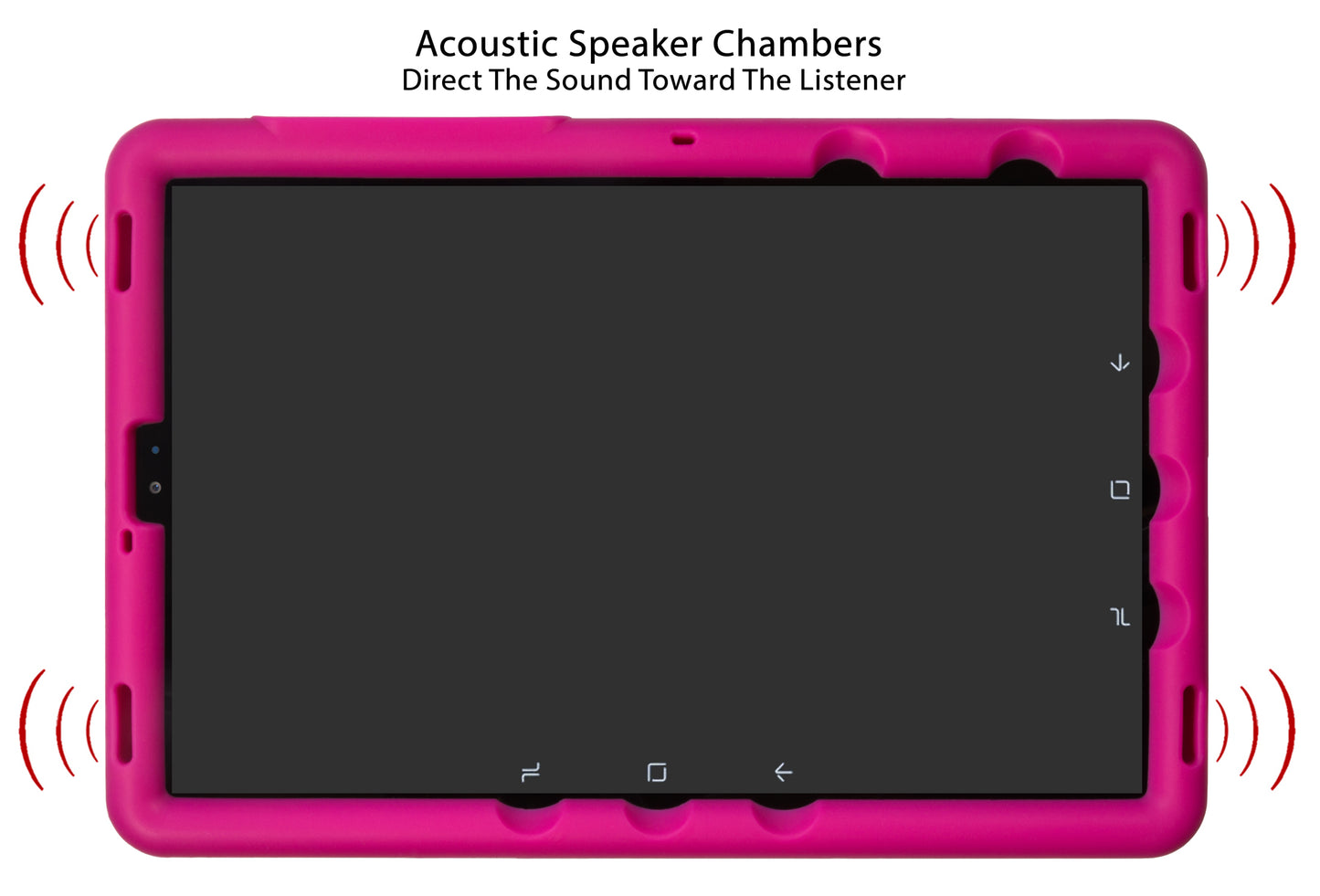 Bobj Rugged Tablet Case for Samsung Galaxy Tab S5e (SM-T720 SM-T725 SM-T727) - Rockin' Raspberry