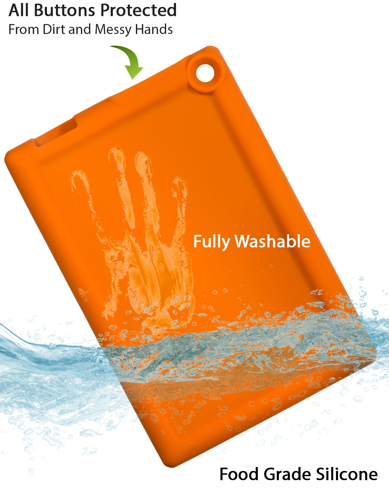 Bobj Rugged Tablet Case for Lenovo 10e Chromebook Tablet model 82AM - Outrageous Orange