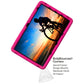 Bobj Rugged Tablet Case for Samsung Galaxy Tab A8 10.5 SM-X200, SM-X205 - | Shockproof | Premium Washable Silicone | Kid Friendly (Rockin' Raspberry)