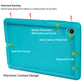 Bobj Rugged Tablet Case for Samsung Galaxy Tab A8 10.5 SM-X200, SM-X205 - | Shockproof | Premium Washable Silicone | Kid Friendly (Terrific Turquoise)